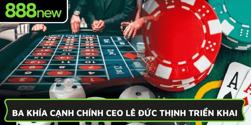 Ba khía cạnh chính CEO Lê Đức Thịnh triển khai